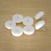 桌腿垫防滑白色地钉桌椅脚钉凳子塑料耐磨防潮地脚钉垫片白色地垫