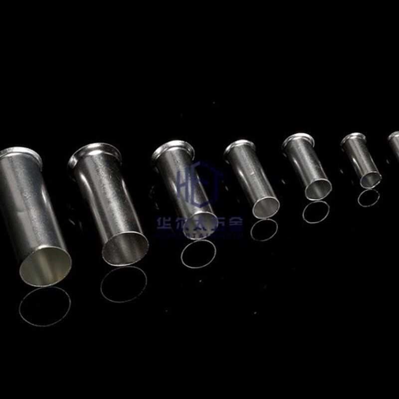 EN10-12管型冷压接线端子插针电线紫铜纯铜接线端子铜管铜接头