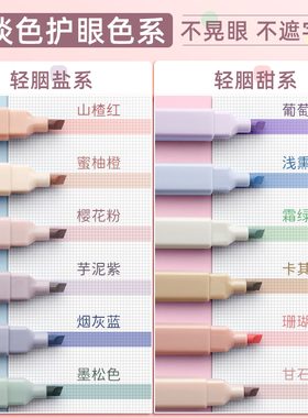Color highlighter a set of 10 color marker pens荧光记号笔
