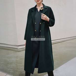 奈商场同款 新款 通勤外套 大衣春秋季 XL01075K7 羊毛中长款 袁泉同款