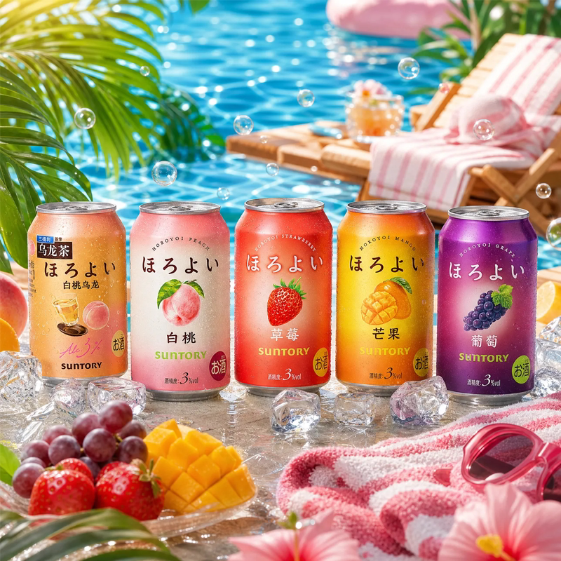 【正品】三得利和乐怡预调鸡尾酒组合3罐 低度预调鸡尾酒果酒图片