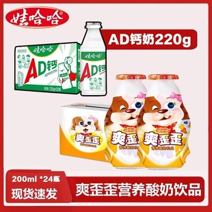娃哈哈爽歪歪营养酸奶饮品200g 24哇哈哈儿童成人怀旧饮品AD钙奶
