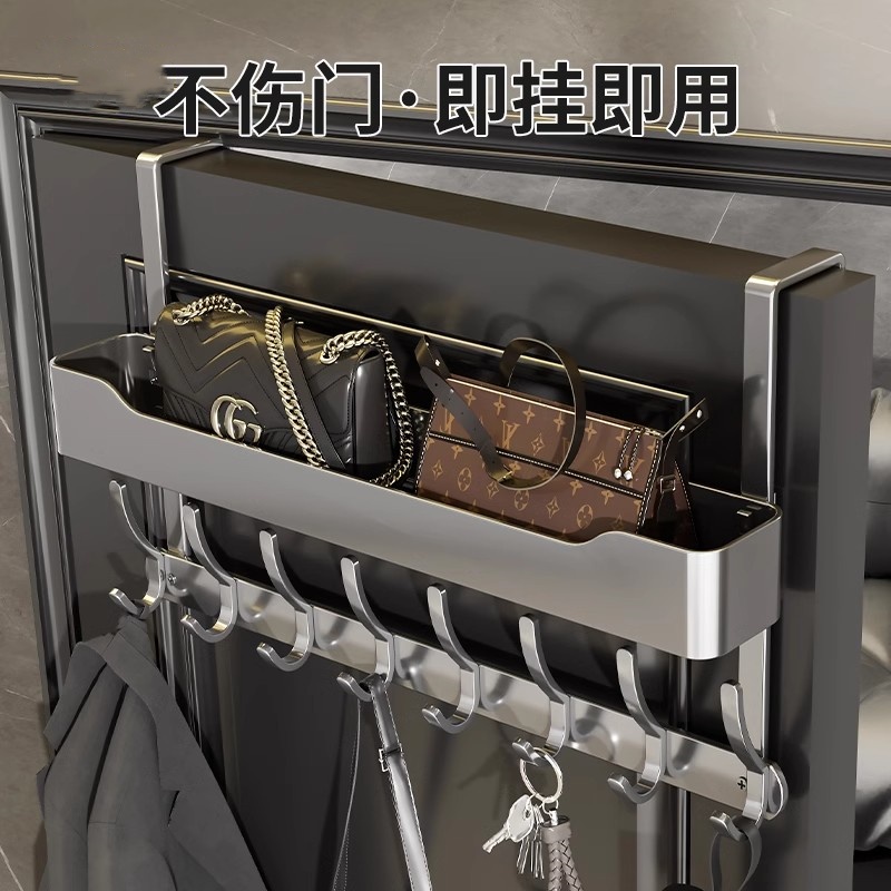 门上挂衣架免打孔卫生间挂衣服