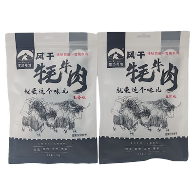 雪域羌塘西藏特产风干牦牛肉干五香味独立包装