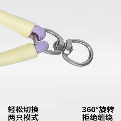 BORORO双狗牵引绳两只狗小狗外出一拖二狗狗牵引绳多狗牵狗绳子