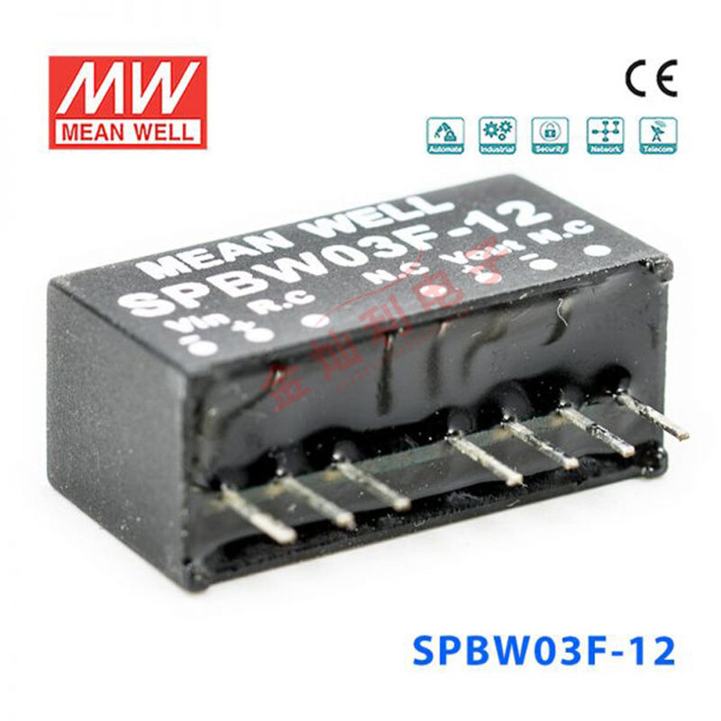 明纬DC-DC模块电源SPBW03F-12 3W9~36V转12V0.25A非稳压单路输出