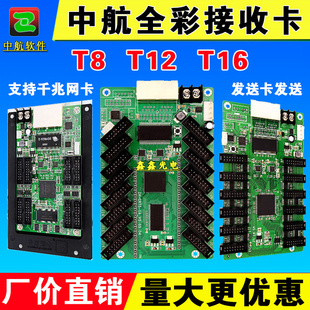 T8T12T16全彩接收卡led显示屏发送卡同异步播放盒处理器Z2 中航ZH