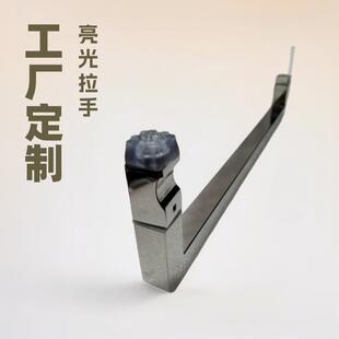 工厂304不锈钢拉手单支方管亮光浴室门把手加厚实心执手头