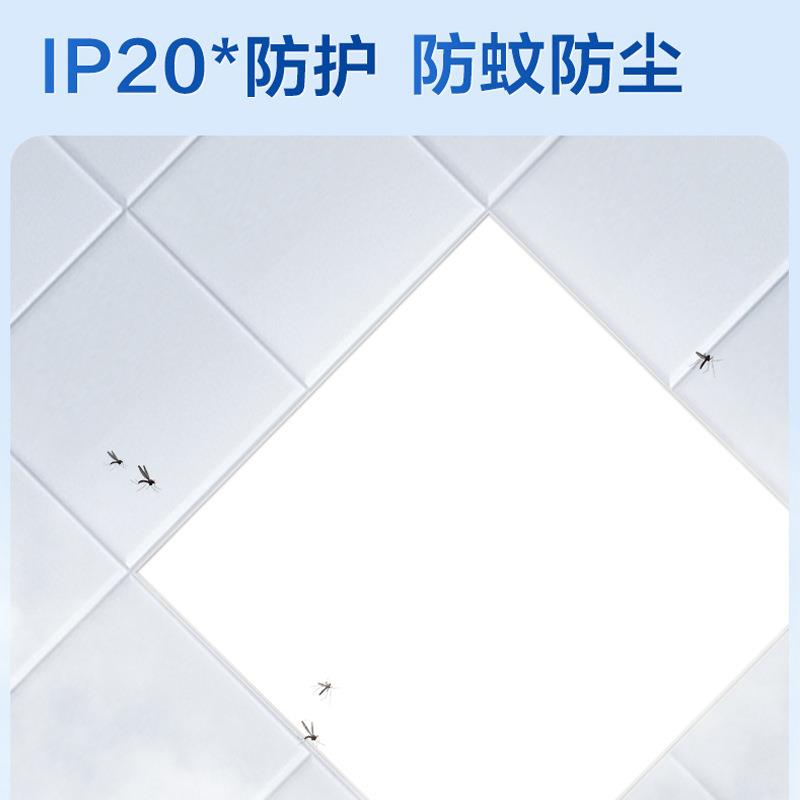 灯led厨卫嵌入式吊顶铝扣板厨房平板面板灯灯集成300x600