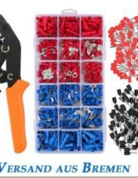 跨境电商货源冷压端子组合650pcs棘轮式端子管型端子压线钳HS-02C