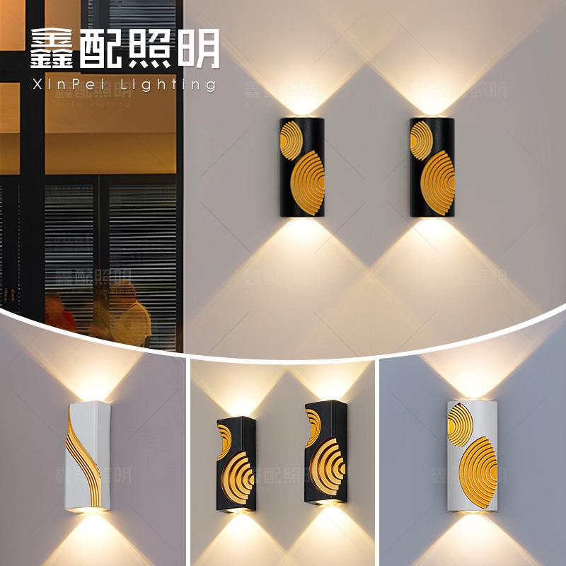 户外防水壁灯卧室床头灯北欧轻奢创意壁灯现代简约阳台楼梯过道灯
