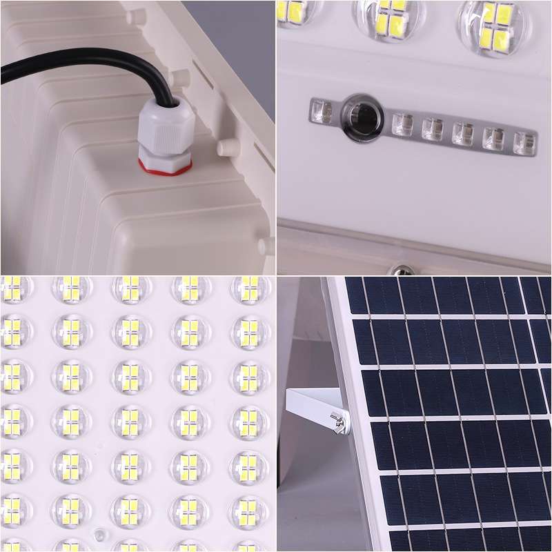 一拖二太阳能投光灯 厂家 IP67防水户外庭院遥控led太阳能灯