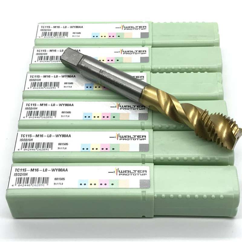 原装WALTER瓦尔特螺旋丝攻TC115-M14-L0-WY80AA高速钢机用丝锥