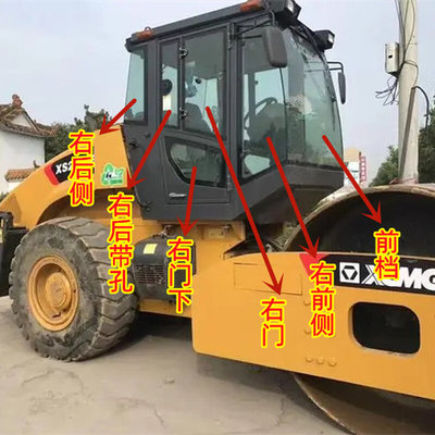 徐工压路机玻璃XS263JS 223J 223E压路机前档风侧边门上活动玻璃