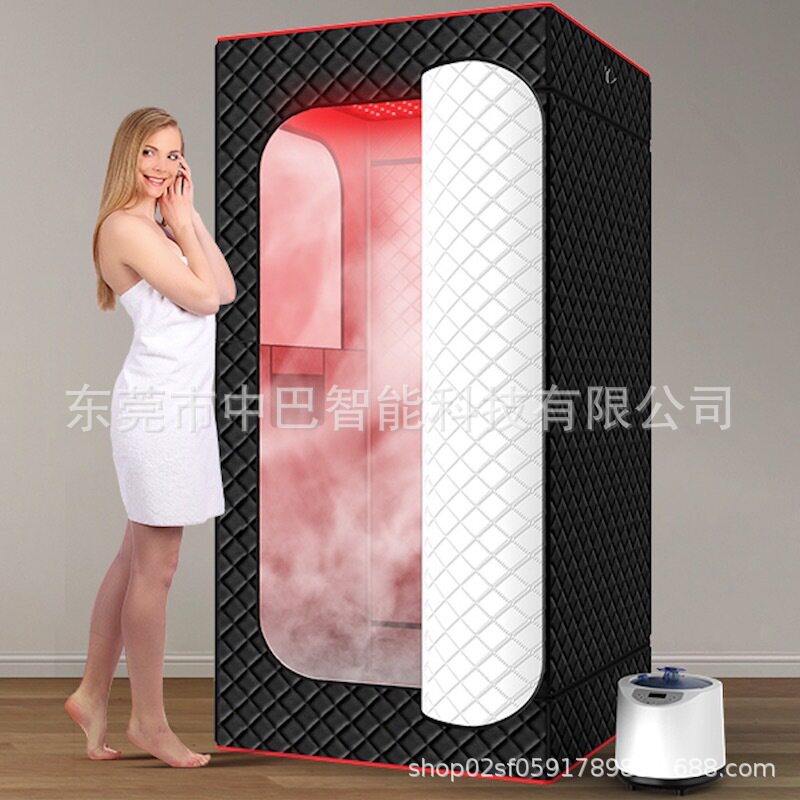 工厂直销LED 660nm 850nm红外线汗蒸箱便携式单人红光理疗桑拿房