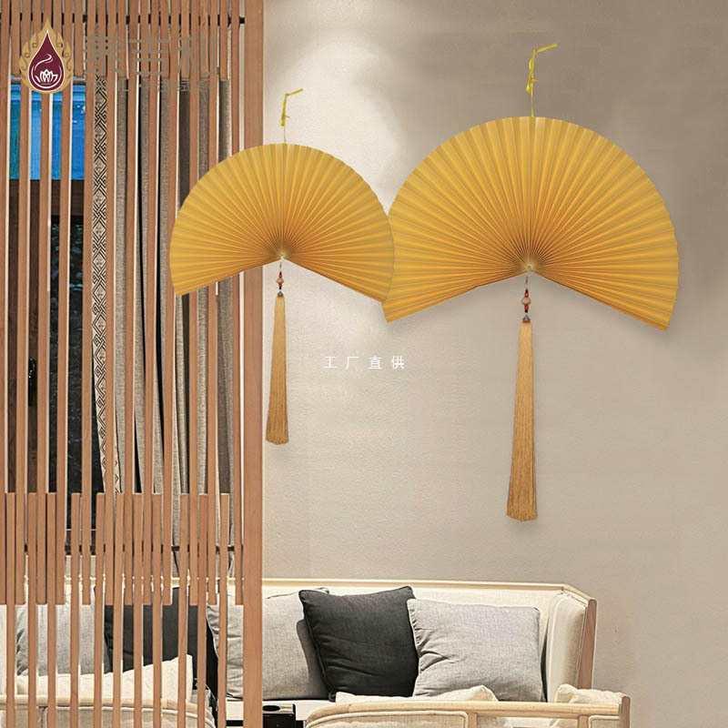 扇子墙上装饰挂件壁挂中式折扇客厅工艺扇古风风挂扇纸折扇
