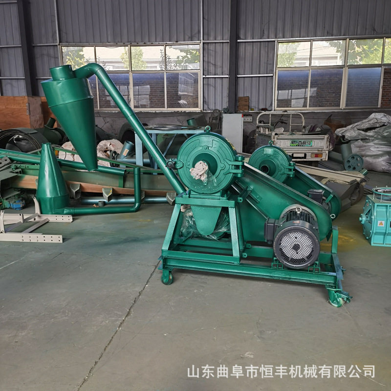 出口非洲8马力柴油机款磨粉机600型多功能齿盘粉碎机干海带粉碎机