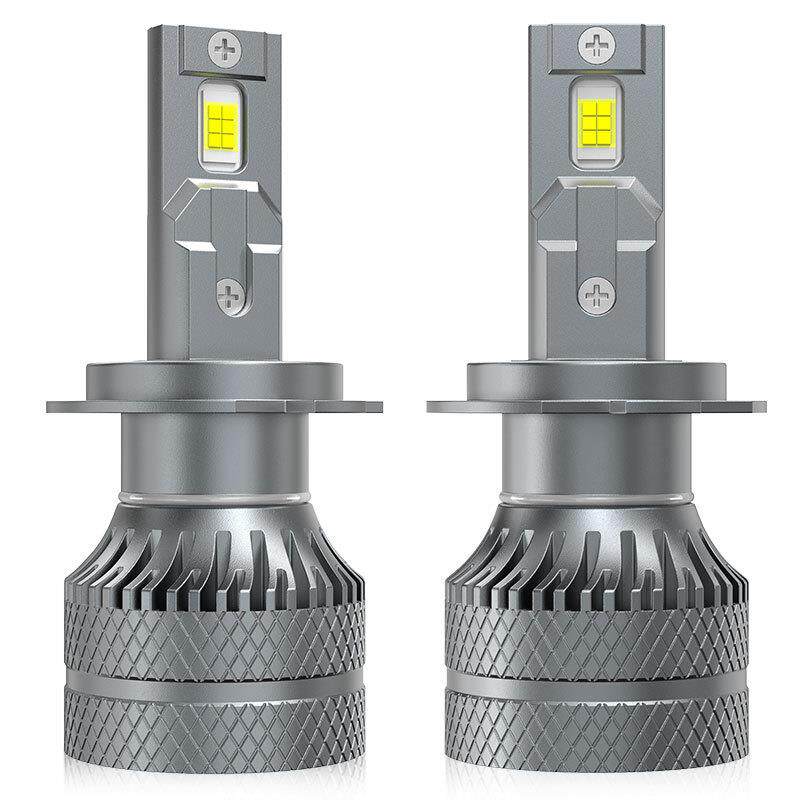 2PCS汽车前灯LED灯泡H7H4H1聚光9005H1190069012远近一体超亮白光