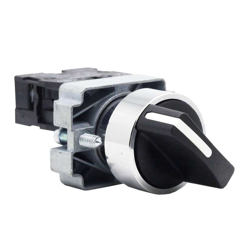 三档旋转按钮开关XB2BD73C转换旋钮左复位右自锁定两常开