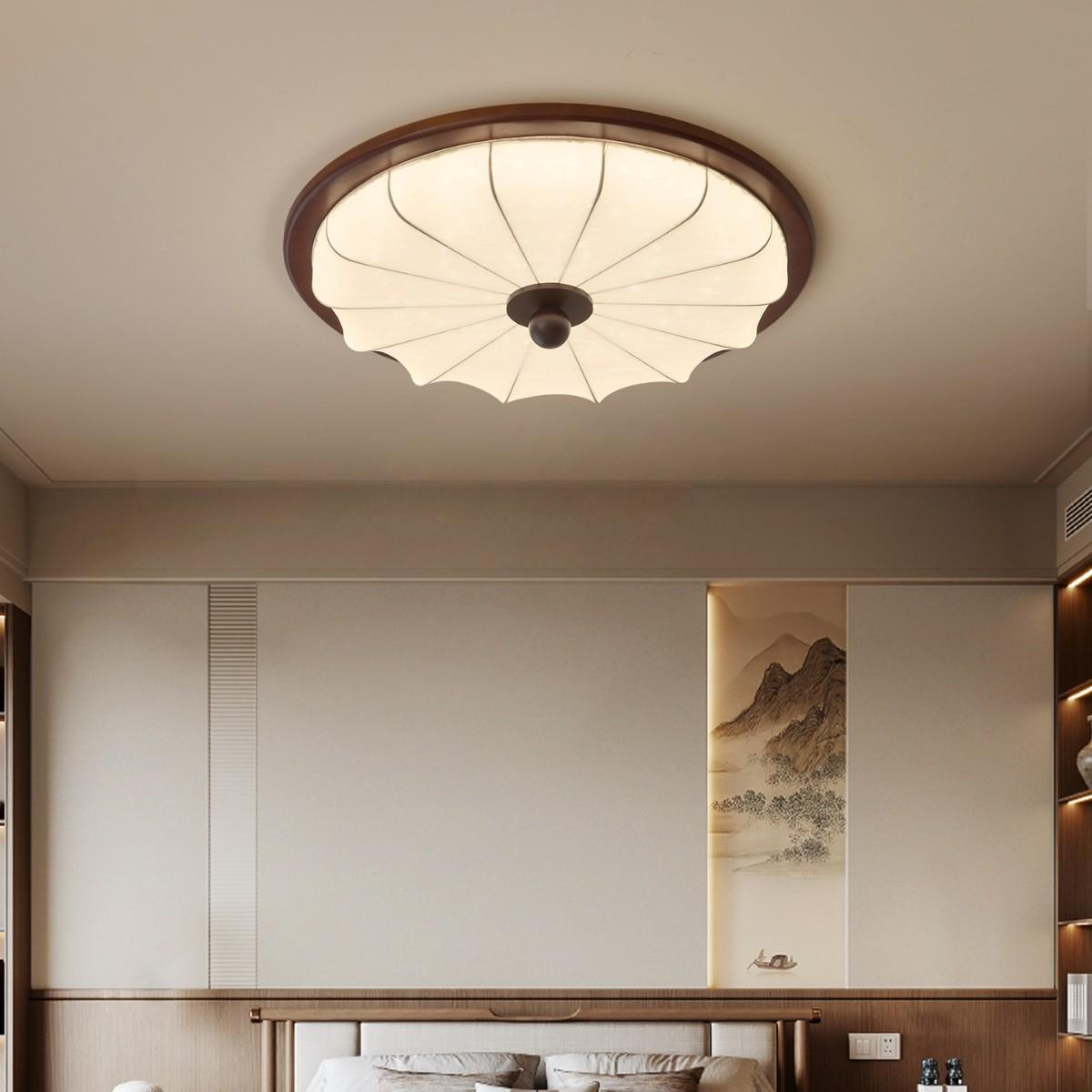 宋氏美学卧室吸顶灯古典艺术国风护眼灯具新中式餐厅书房卧室主灯