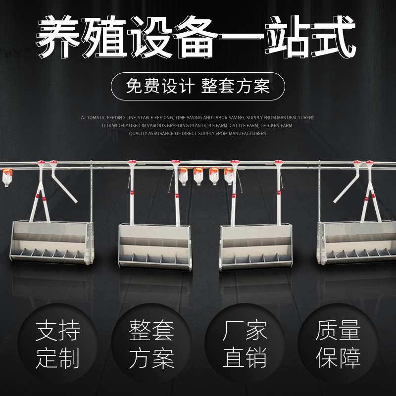 全套自动料线猪场赛盘料线鸡鸭蛟龙料线智能喂料供料养殖大棚设备