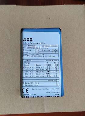 隔离放大器PXUB 201 3BSC630149R00议价