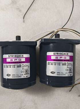 SPG电机S7R15GXCE，15W单相带阻尼，电机要匹配减议价
