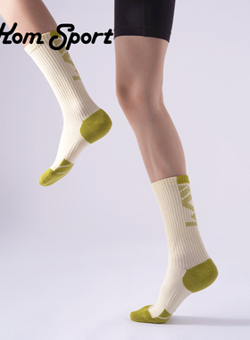 KOM骑行袜秋冬休闲运动袜透气排汗中筒跑步山系户外公路车袜子