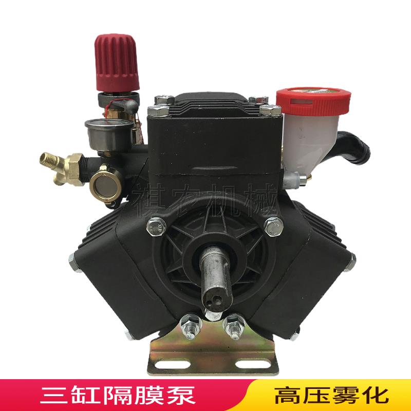 打药机三缸4缸隔膜泵农用喷药机配件高压喷雾机大流量3缸柱塞泵