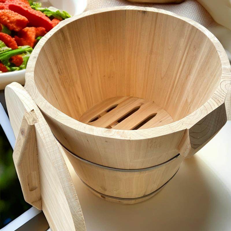 新款蒸饭木桶香杉木饭锅带盖煮饭器厨房用具蒸米桶寿司桶饭团蒸笼