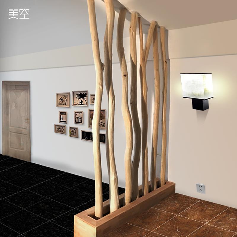 实木树枝天然原木客厅落地装饰枯木禅意卧室隔断屏风干枝/美空730