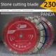 熊猫230金刚石锯片石材花岗岩混凝土干切割王角磨机锋利波纹切割