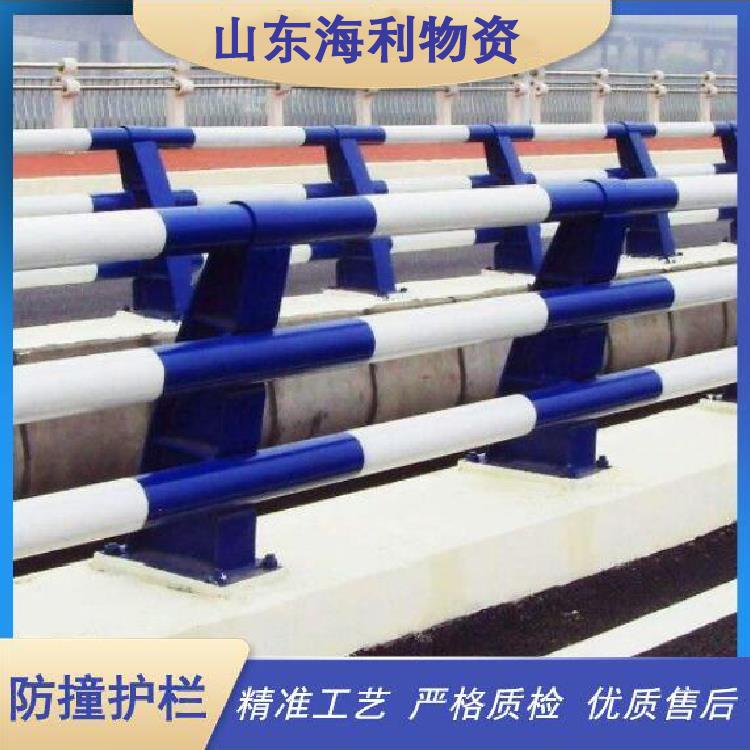 桥梁防撞护栏铝合金碳钢Q235 Q355D钢护栏立交桥桥梁桥面防撞护栏