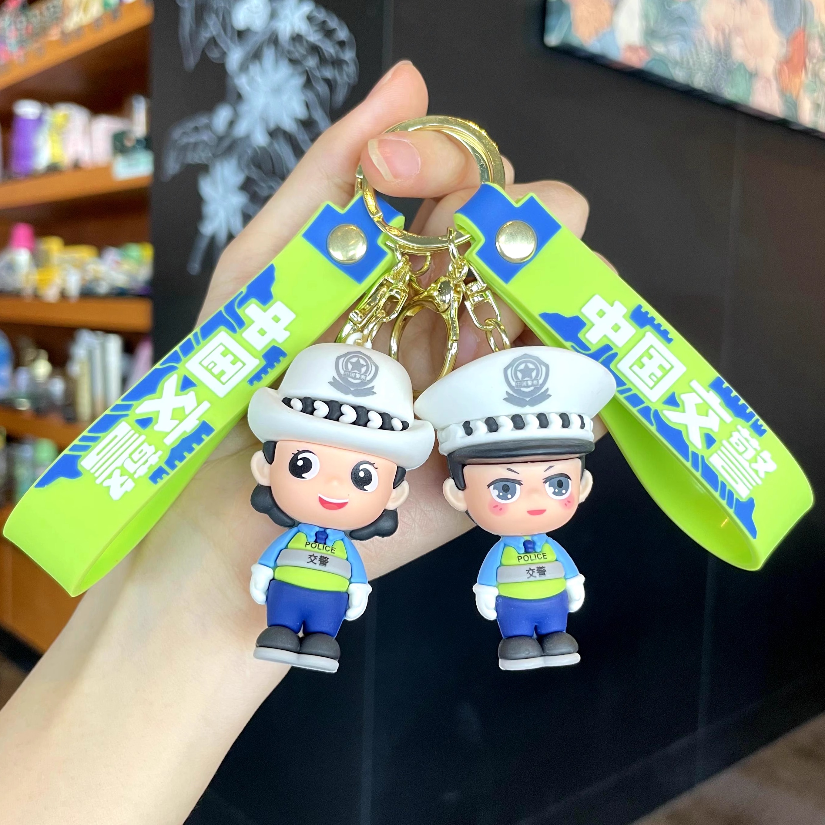 交警公仔挂件交通宣传纪念品