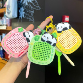 创意熊猫趣味磁吸钢珠涂鸦画板钥匙扣挂件实用礼物双面可玩包挂饰