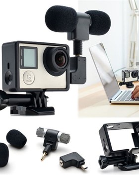 Mini Stereo Microphonre Open Skeleton Housing Case Microphon