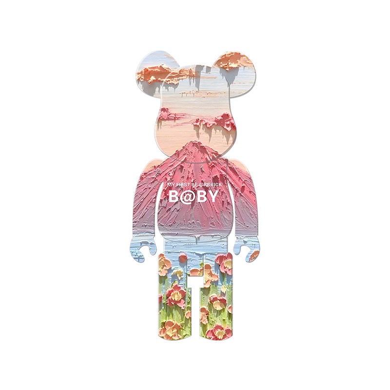 电视背景墙面装饰创意网红公仔暴力熊G客厅布置儿童房间卧室贴纸