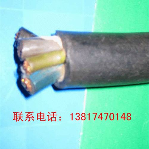 国标铜芯橡套软电缆橡皮电缆线橡胶电线YZ YVC4*4平方