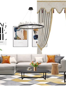 窗帘面料布料153-A9617小T叶树5色可选