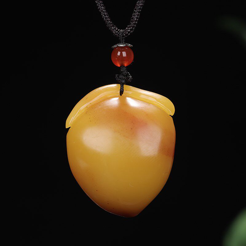 《玉兔》福建寿山石将军洞芙蓉石 挂件I吊坠项链 福州原产地直发