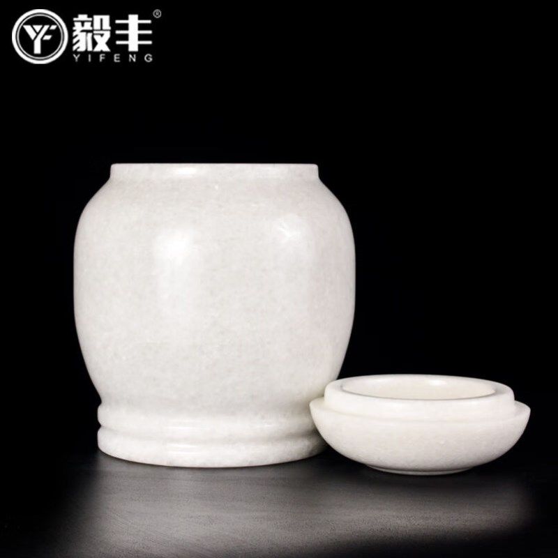 毅丰YF天然汉白玉骨灰坛罐骨灰盅桶瓮高档玉石Q坛子骨灰盒墓地迁,商业/办公家具,骨灰盒,淘宝优惠券,粉丝福利购,淘宝优惠卷