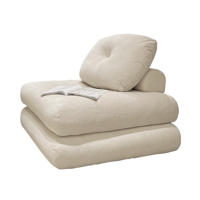 北欧麻薯布艺沙发小户型客厅阳台榻榻米豆腐块奶油风模块组合沙发