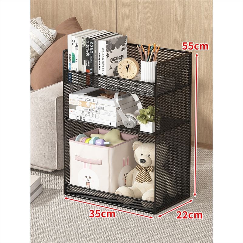 桌旁置物柜带轮书架办公室桌下矮柜书桌旁落地书柜移动收纳小推车