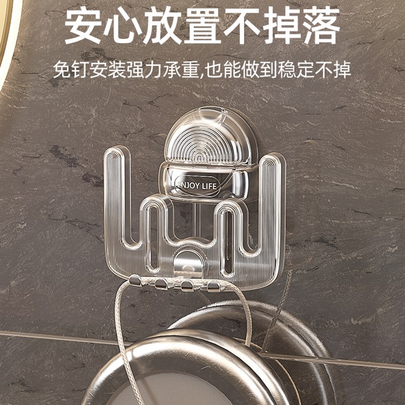 双人情侣吸盘牙刷置物架免打孔卫生间漱口杯刷牙杯收纳电动牙刷