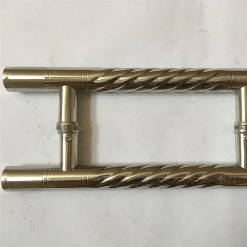 25*300mm起线压螺纹对装小拉手玻璃门浴室门简约抛光不锈钢拉手