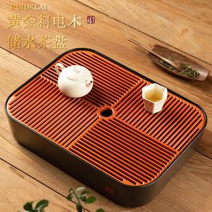 大容量电木储水茶盘德国进口家用干泡茶台功夫茶具托盘 2024新款