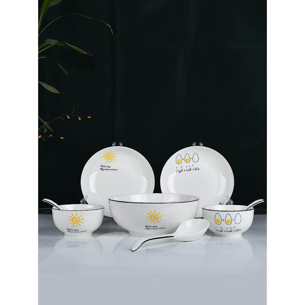 乔迁之喜餐具套装豪华潮州陶瓷新中式精致高端餐具套装洗碗机可用