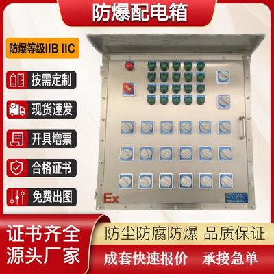 304不锈钢防爆配电箱仪表插座检修控制接线箱照明动力开关电控柜