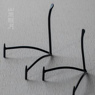 山风照月 铁艺盘架书架手工赏盘架盘子架陶瓷餐盘展示架支架托