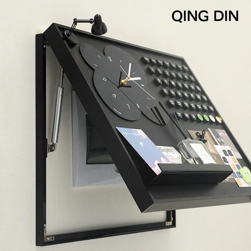 电表箱装饰画2025新款配电箱装饰画带钟表磁吸电箱遮挡盖板免打孔